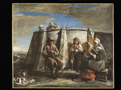 لو ناين - عازف الفلاجوليت، 1640s بواسطة Le Nain Brothers