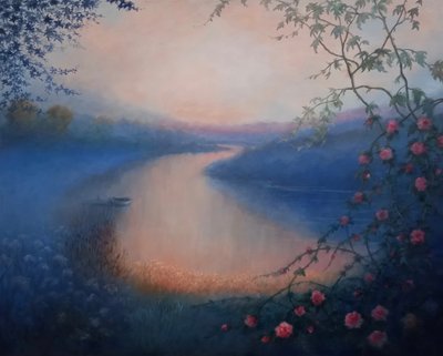 الورود العوسجية، 2025 (زيت على قماش) بواسطة لي كامبل