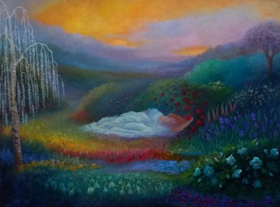 حديقة بيرسيفوني الثانية، 2025 (زيت على قماش) بواسطة لي كامبل