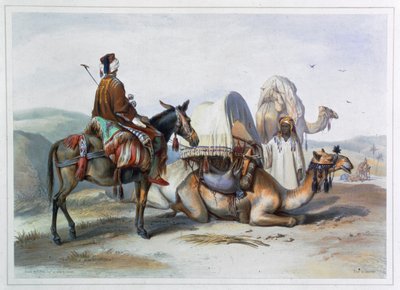 كفيلة مع جمل عليها حدش 1848 بواسطة لينرت
