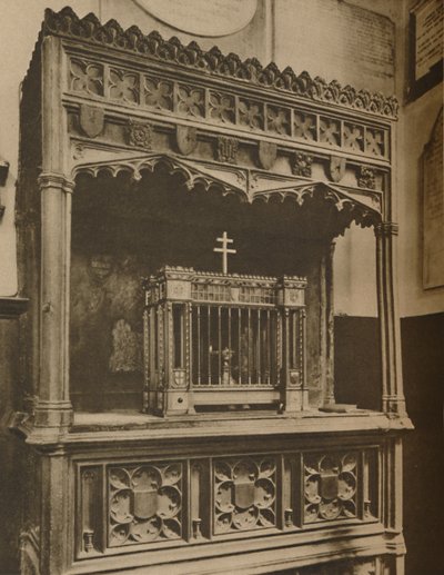 مصباح حرق دائم لصيانة Toc H في Allhallows ، Barking ، c1935. بواسطة لومير