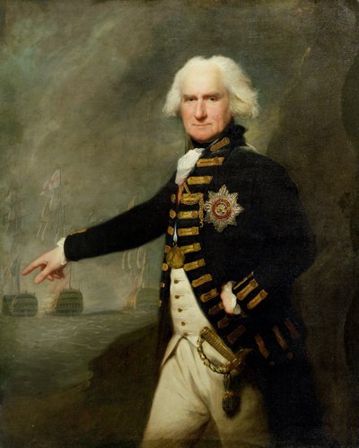 الأدميرال لورد بريدبورت (1727-1814) حوالي عام 1795 (زيت على قماش) بواسطة ليمويل فرانسيس أبوت