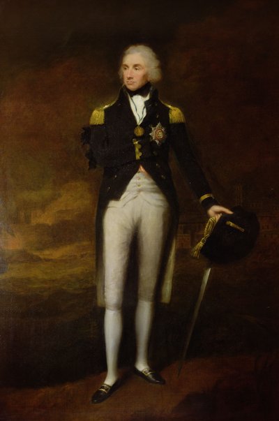 صورة للأدميرال فيكونت نيلسون (1758-1805) (زيت على قماش) بواسطة ليمويل فرانسيس أبوت