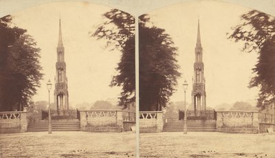 مجموعة من 8 مناظر مجسمة مبكرة للآثار البريطانية والنصب التذكارية والمقابر ، 1850-1910 بواسطة تايلور