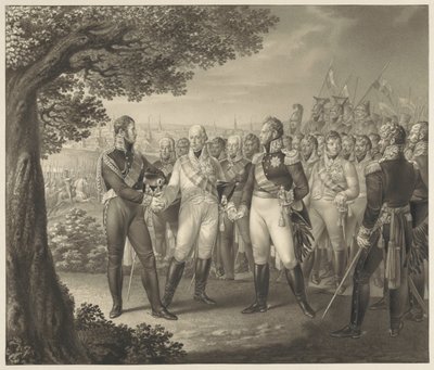 الاجتماع الأول لملوك الحلفاء مع وزرائهم في براغ ، 18 أغسطس 1813 بواسطة ليو وولف