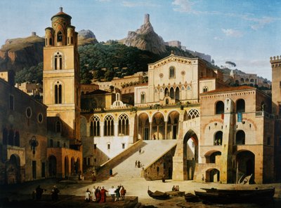 Square in front of Cathedral of Amalfi بواسطة ليو فون كلينزي