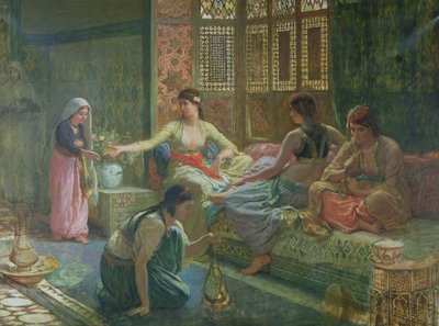 داخل حريم ، ج .1865 بواسطة Leon Auguste Adolphe Belly