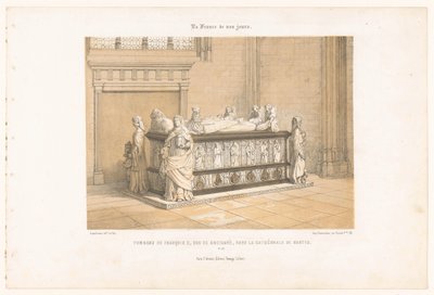قبر فرانسوا الثاني في بريتاني في كاتدرائية نانت Tombeau de François II ، دوك دي بريتاني ، dans la cathédrale de Nantes (العنوان على الكائن) فرنسا المعاصرة (عنوان المسلسل) La France de nos jours (عنوان السلسلة على الكائن) بواسطة يفسد
