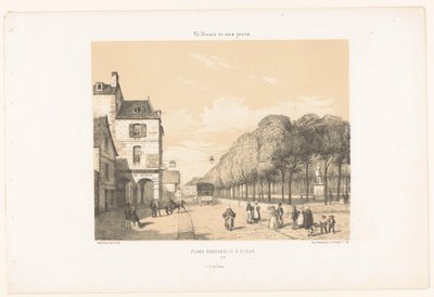 القطار إلى Place Du Guesclin في دينان ضع Duguesclin à Dinan (العنوان على الكائن) اليوم فرنسا (عنوان المسلسل) La France de nos jours (عنوان السلسلة على الكائن) بواسطة يفسد