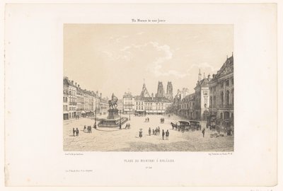 منظر لساحة مارتروي في أورليان Place du Martroi à Orléans (العنوان على الكائن) فرنسا المعاصرة (عنوان السلسلة) La France de nos jours (عنوان السلسلة على الكائن) بواسطة يفسد