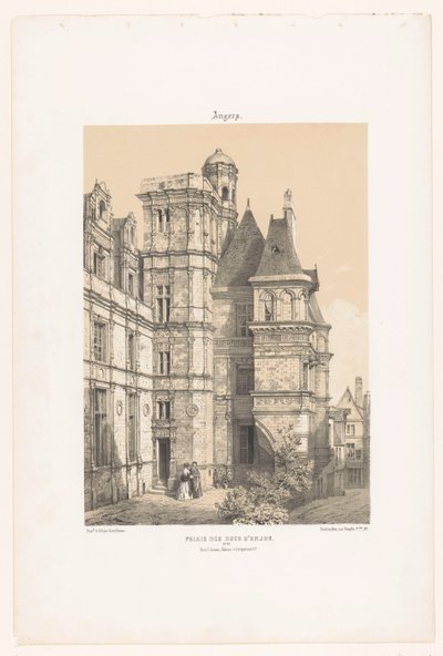 منظر لجزء من قلعة أنجيه أنجيه. Palais des ducs d
