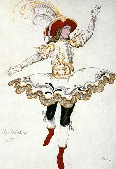 تصميم أزياء The Pageboy of the Fairy Humming Bird ، من Sleeping Beauty بواسطة ليون باكست