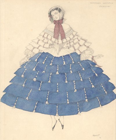 تصميم أزياء الباليه كرنفال بقلم ر. شومان ، 1910. بواسطة ليون باكست