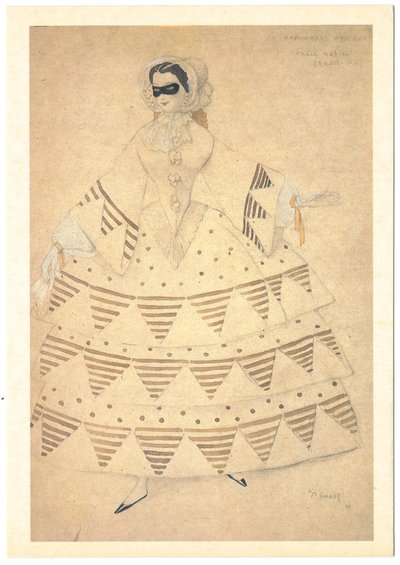 تصميم أزياء الباليه كرنفال بقلم ر. شومان ، 1910 بواسطة ليون باكست