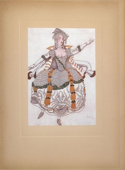 تصميم أزياء الباليه الجمال النائم بقلم P. تشايكوفسكي ، 1921 بواسطة ليون باكست