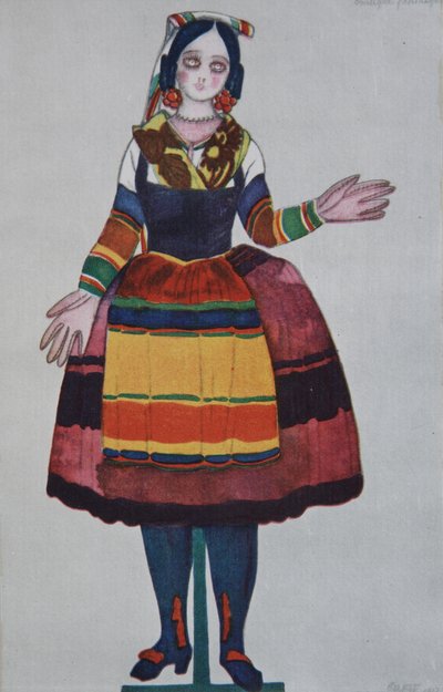دمية إيطالية. تصميم أزياء الباليه The Magic Toy Shop بواسطة G. Rossini ، 1919 بواسطة ليون باكست