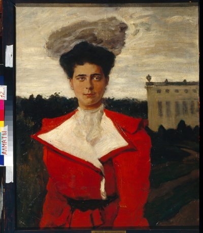 "" صورة هيلين فلاديميروفنا الروسية (1882-1957) "" (صورة لدوقة روسيا الكبرى إيلينا فلاديميروفنا (1882-1957)) لوحة ليون باكست (1866-1924) قاتمة 81x65 سم زيت على قماش متحف الدولة للفنون في كازاخستان جمهورية، ألماتي بواسطة ليون باكست