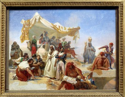 حملة مصر (1798-1801): "" رحلة استكشافية لمصر بأوامر من نابليون بونابرت (1769-1821) "لوحة ليون كوجنيت (1794-1880) القرن التاسع عشر بواسطة ليون كوجنيت