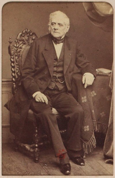 صورة للمؤلف الموسيقي دانيال فرانسوا إسبريت أوبر (1782-1871) ، بقلم كريميير ، ليون (1831-1913). صور الألبومين. مجموعة خاصة بواسطة ليون كريمير