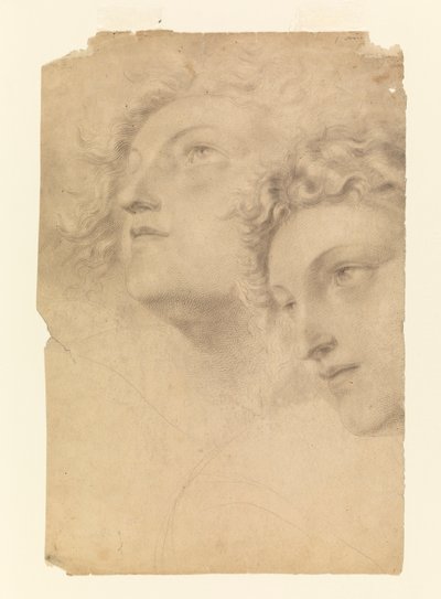 رسم، رأسان نسائيان، 1886-1882 بواسطة ليون دابو