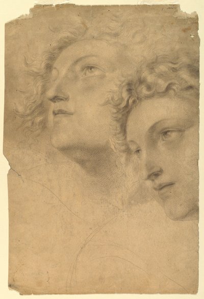 رسم، رأسان نسائيان، 1886-1882 بواسطة ليون دابو