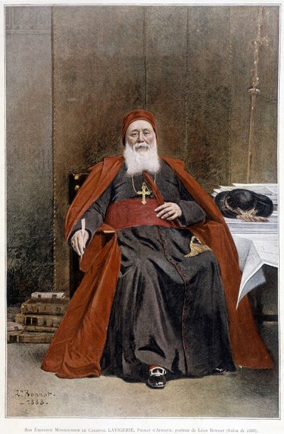 الكاردينال لافيجيري ، رئيس أفريقيا. بورتريه رسمه ليون بونات (صالون عام 1888). بواسطة ليون جوزيف فلورنتين بونات