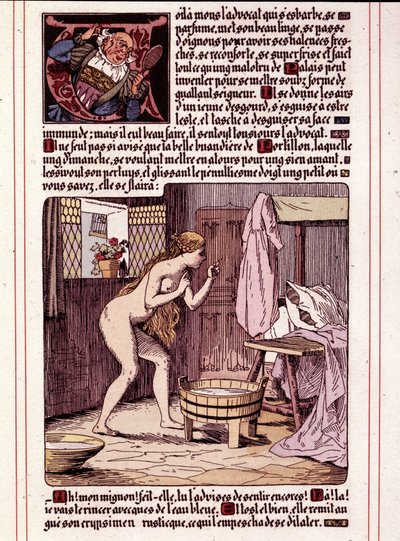 رسم توضيحي لرواية Honore de Balzac "La Mye du Roy" بقلم ليون ليبيجو (1863-1944) بواسطة ليون ليبيجو