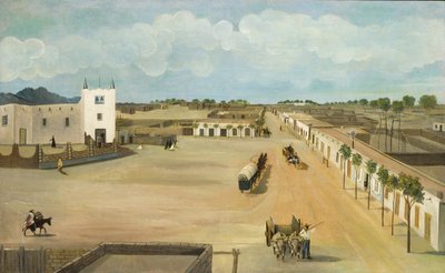 أولد ميسيلا بلازا ، كاليفورنيا. 1885-1886. بواسطة ليون تروسيت