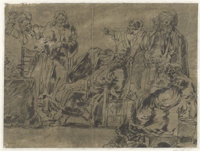 المسيح أمام رئيس الكهنة بواسطة Leonaert Bramer