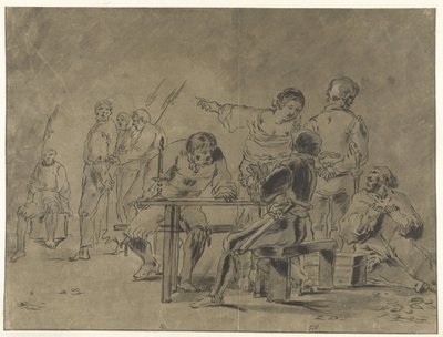 بطرس ينكر المسيح بواسطة Leonaert Bramer