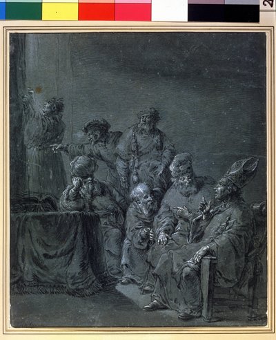 "" موضوع الكتاب المقدس "(موضوع توراتي). رسم ليونيرت برامر (1596-1674). متحف بوشكين من القرن السابع عشر ، موسكو بواسطة ليونارد برامر