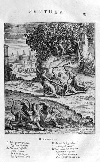 Pentheus ، 1615 بواسطة ليونارد جوتييه