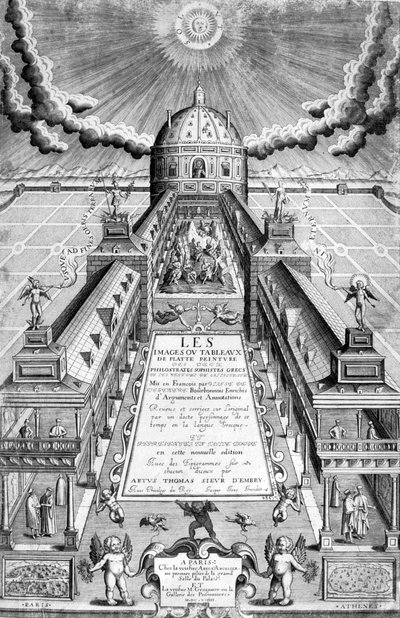 صفحة عنوان Les Images .. Des Deux Philostrates ، 1615 بواسطة ليونارد جوتييه