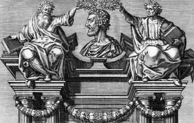 صفحة العنوان "Les Oeuvres de Pierre Ronsard". "أعمال بيير رونسارد ، فيندوموا جنتلمان ، أمير الشعراء الفرنسيين." نقش ليونارد جوتييه لطبعة 1623 بواسطة ليونارد جوتييه
