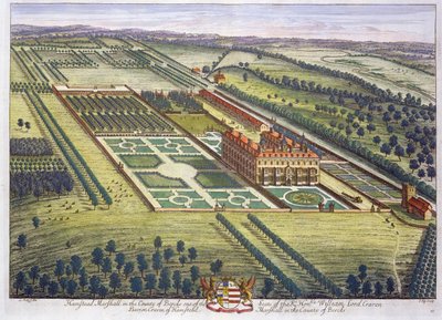 هامستيد مارشال في مقاطعة بيركشاير منقوشة بواسطة يوهانس كيب (c.1652-1722) بواسطة ليونارد كينيف