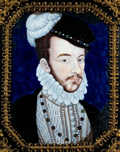 صورة لتشارلز التاسع ، ملك فرنسا (1550-1574). لوحة ليونارد ليموزين (1505-1577) بواسطة ليونارد ليموزين