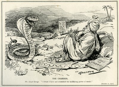 لويد جورج الساحر ثعبان البطالة ، 1921 بواسطة ليونارد رافين هيل