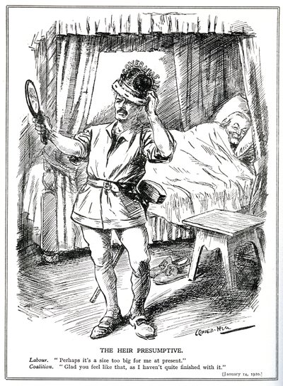 التحدي أمام لويد جورج وحكومة الائتلاف من حزب العمل ، كانون الثاني 1920 بواسطة ليونارد رافين هيل