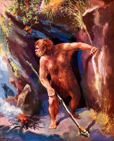 Neanderthal man  بواسطة ليونارد روبرت برايتويل