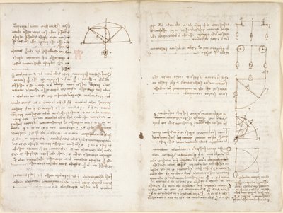 Arundel 263، f.10v، f.5 ملاحظات ورسم تخطيطي عن الميكانيكا بواسطة ليوناردو دا فينشي