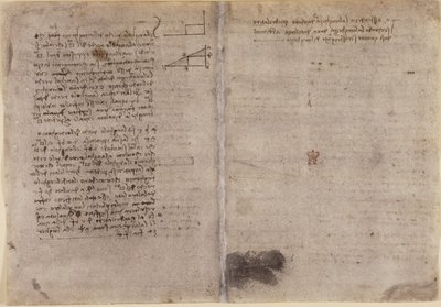 Arundel 263 ، f.245v ، f.246r ، ملاحظات حول الهندسة (حوالي 1518) من "Codex Arundel" (قلم وحبر على ورق) بواسطة ليوناردو دا فينشي