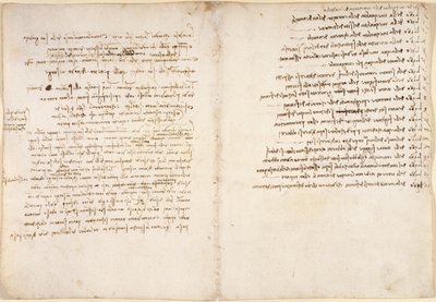 Arundel 263، f.58v، f.45 ، ملاحظات عن الماء ، من "Codex Arundel" (قلم وحبر على ورق) بواسطة ليوناردو دا فينشي
