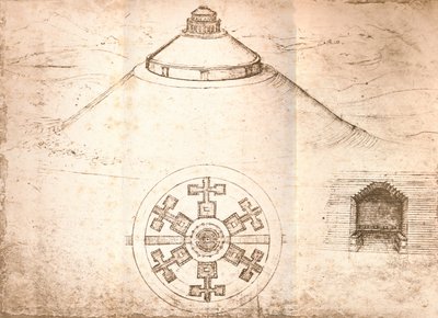 تصميم ضريح ، c1472-c1519 1883 بواسطة ليوناردو دا فينشي