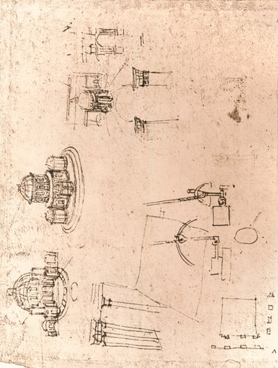 رسم العمارة الكنسية ، c1472-c1519 1883 بواسطة ليوناردو دا فينشي