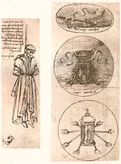 رسومات برناردو دي باندينو بارونشيلي معلقة ، وشعارات ، c1472-c1519 1883. بواسطة ليوناردو دا فينشي