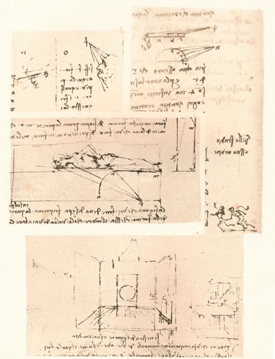 أربعة رسومات توضح ممارسة الرسم c1472-c1519 1883 بواسطة ليوناردو دا فينشي