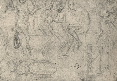 مجموعة الشخصيات في المحادثة ، c1480 1945 بواسطة ليوناردو دا فينشي