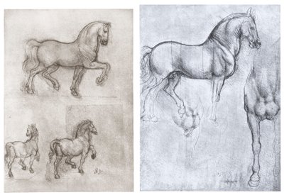 الخيول ، c1490-1510 بواسطة ليوناردو دا فينشي