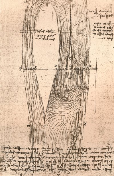 خريطة مبدئية للوار في أمبواز ، فرنسا ، c1472-c1519 1883 بواسطة ليوناردو دا فينشي