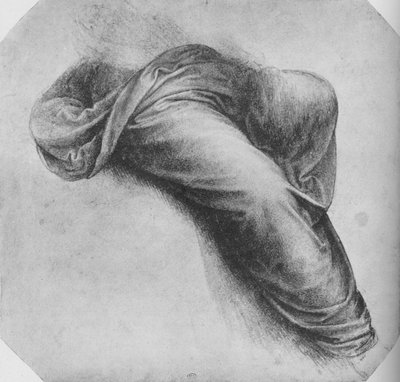 دراسات ستائر شكل جالس على اليمين ، c1480 1945 بواسطة ليوناردو دا فينشي